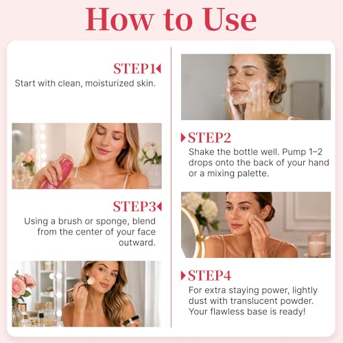 Korean Color Changing Foundation - Self-Adjusting Skin Tone Makeup, Hydrating & Medium Coverage