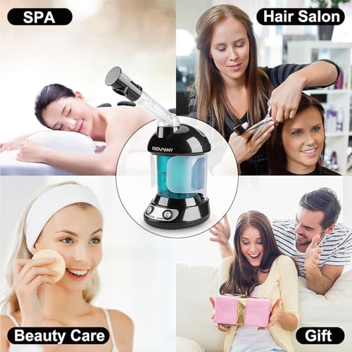 Denfany Facial Steamer with Ozone | 360° Rotatable Arm, Nano Ionic, 300ml