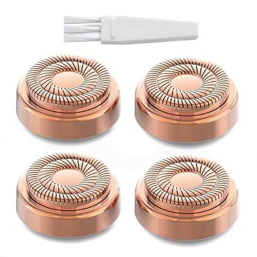 Rose Gold Replacement Heads for Facial Hair Removal Gen 2 - 4 Pack