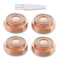Rose Gold Replacement Heads for Facial Hair Removal Gen 2 - 4 Pack