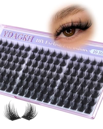 YDAGKH K - Spiky Manga Lash Clusters 10-16mm D-Curl | False Eyelashes, DIY Anime Doll/Baddie Look