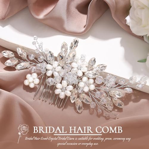 Pearl Bridal Hair Comb | Wedding Hairpiece Accessory