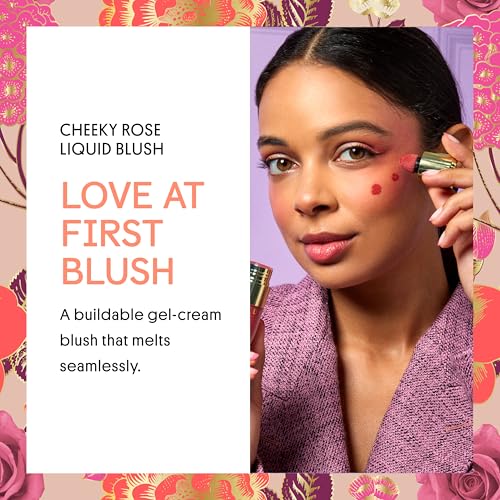 Winky Lux Cheeky Rose Liquid Blush ? Gel-Cream with Buildable Color, Lightweight Velvet Finish, Long-Lasting Cool Pink Shade, Lovely