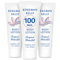 BERGMAN KELLY - Travel Size Lotion - 1 fl oz, 100 PK, Tropical Waterfall - Delight Your Guests w/Invigorating & Refreshing Body Lotion - Quality Mini & Small Size Guest Hotel Toiletries in Bulk
