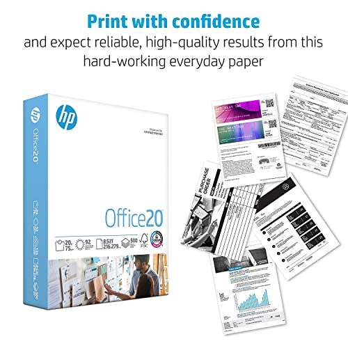 HP Papers | 8.5 x 14 Paper | Office 20 lb | 1 Ream - 500 Sheets | 92 Bright | Made in USA - FSC Certified | 001422R