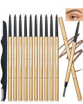Eyebrow Pencil 12-Pack Retractable Ultra-Fine Waterproof