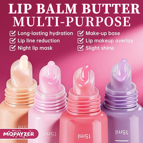 4-Piece High-Shine Lip Gloss Set with Glass Effect