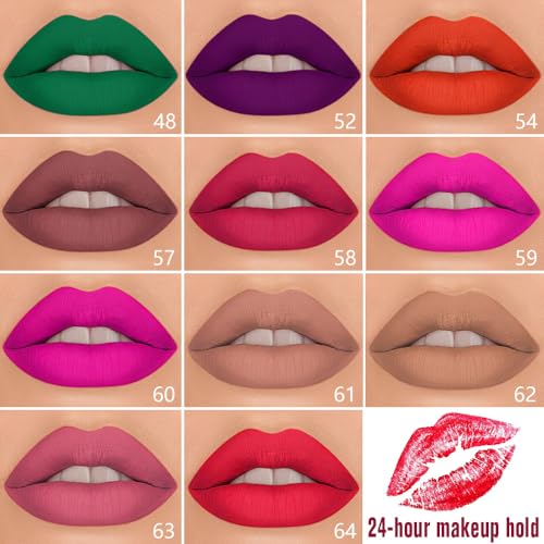 2 in 1 Lip Liner & Liquid Lipstick Set - Matte, Waterproof