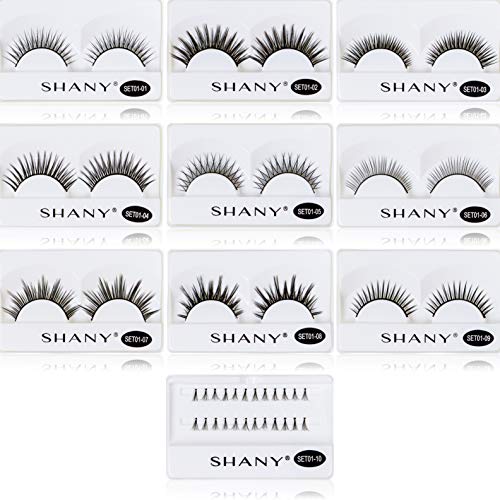 SHANY Reusable Eyelash Extension Set - 10 Styles Thin Collection
