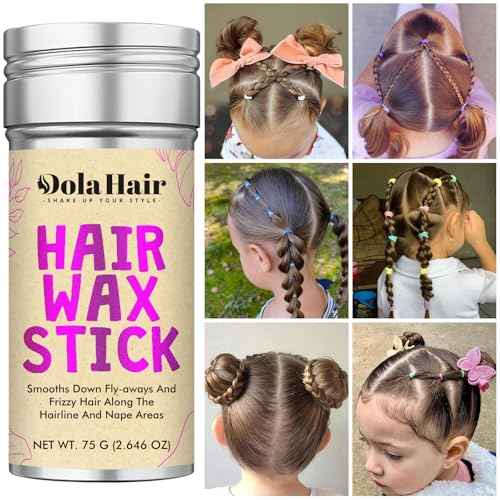 Dolahair Hair Wax Stick - Flyaway Control and Styling Pomade for Kids, Women, and Men - Hair Bun Maker and Accessorie (1 Pack of Wax)