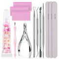 MelodySusie Lavender Nail Care Kit 13Pcs Nail Prep & Cuticle Remover Set