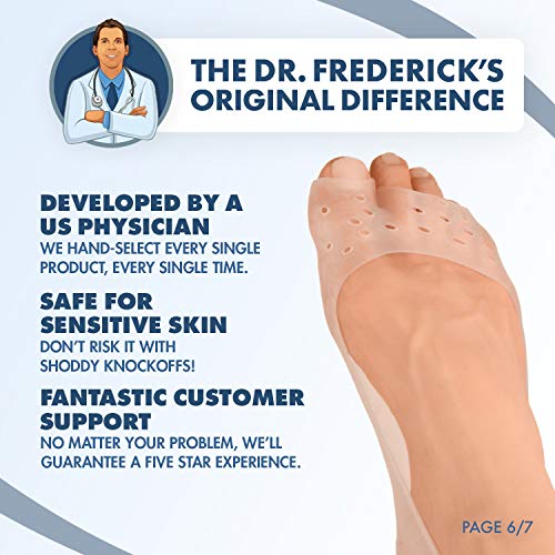 Dr. Frederick's Moisturizing Gel Socks for Dry Cracked Feet - 2 Pairs