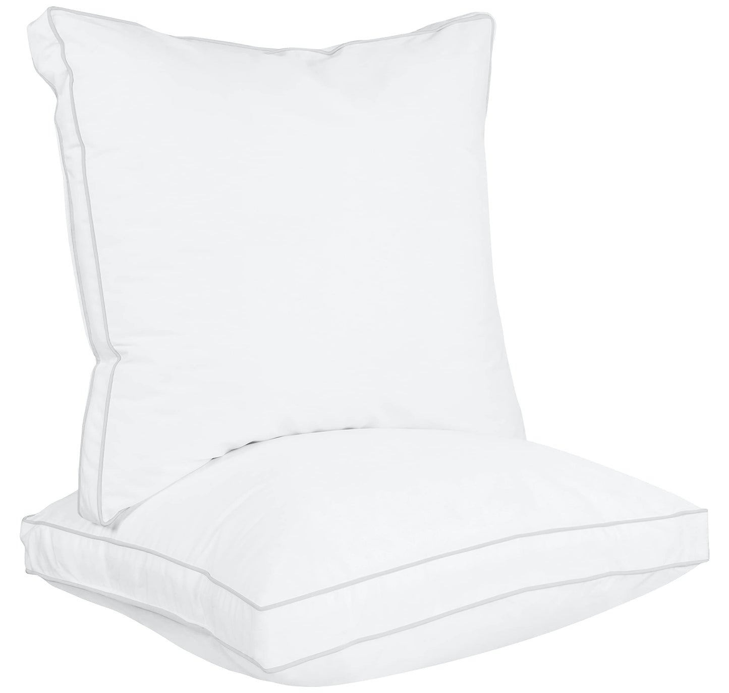 Utopia Bedding Bed Pillows for Sleeping European Size (White), Set of 2, Cooling Hotel Quality, Gusseted Pillow for Back, Stomach or Side Sleepers