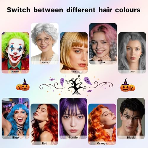Black Temporary Hair Color Spray, Washable 150ml