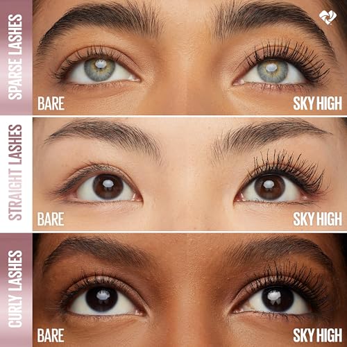 Maybelline Lash Sensational Sky High Mascara Blackest Black 0.24 Fl Oz - Buildable, Lengthening & Volumizing
