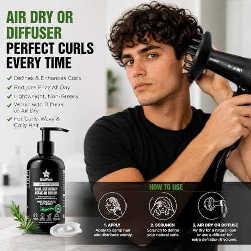 Curl Defining Cream for Men – Moisturizing & Frizz Control – 250ml