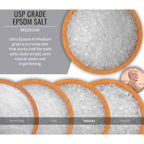 Magnesium Sulfate(Epsom Salt) 100% Pure Natural Organic USP Grade - 1 LB