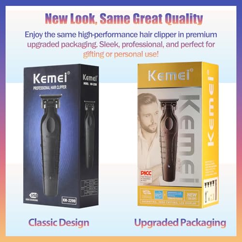 KEMEI PG2299 Cordless Hair Clippers for Men - Professional Trimmer