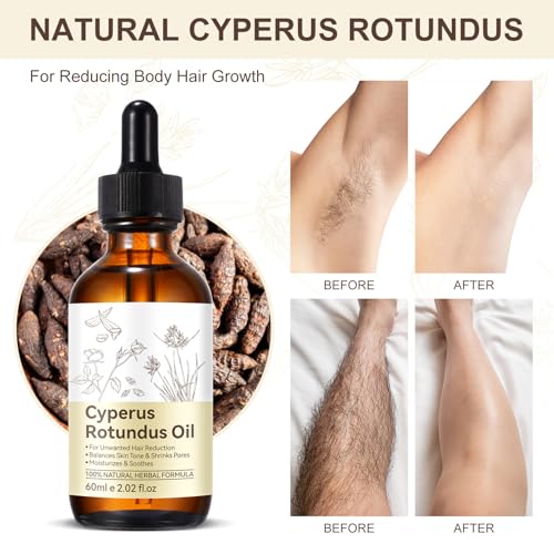 Cacukn Cyperus Rotundus Hair Growth Inhibitor Oil 2 Fl Oz (Pack of 2)
