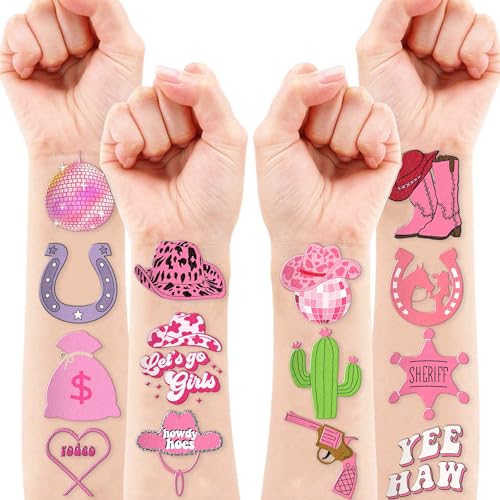 Cowgirl Temporary Tattoo Stickers 96PCS Party Favors