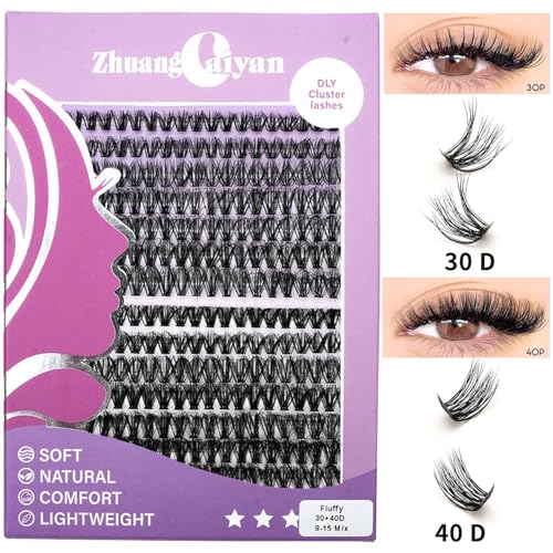 Eyelash Extension Kit 280pcs Cluster Lashes 9-15mm Mixed