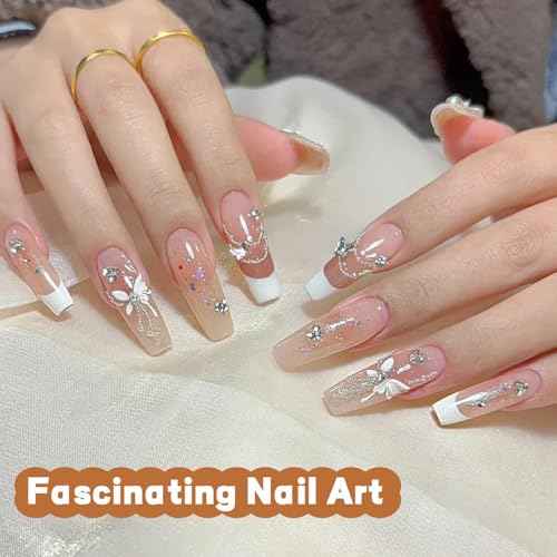 JODSONE 30g Super Strong Gel Rhinestone Glue for Nail Charm, 3D Bling Decoration Art - Cured Need Beauty Gift