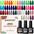 JEWHITENY 30-Piece Gel Nail Polish Kit with 27 Colors, Base & Top Coats