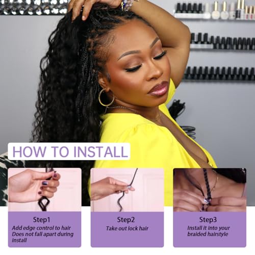Loose Deep Wave Boho Human Hair 100G - 18 inch Bulk Braiding Hair