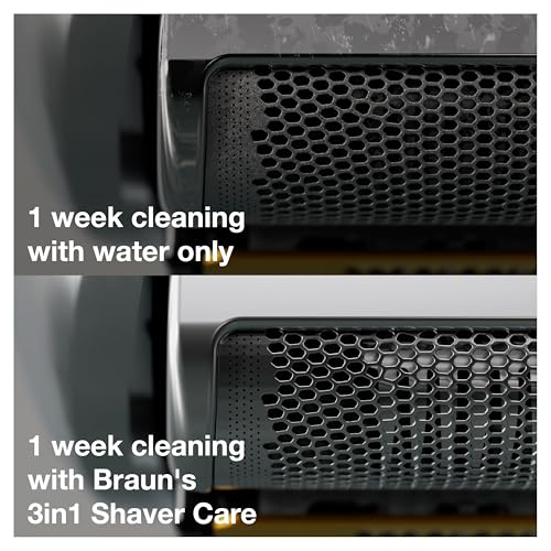 Braun Clean & Renew Refill Cartridges CCR, Replacement Shaver Cleaner Liquid Solution for Clean&Charge System, Pack of 4
