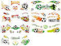 Soccer Face Temporary Tattoos 7 Sheets Waterproof