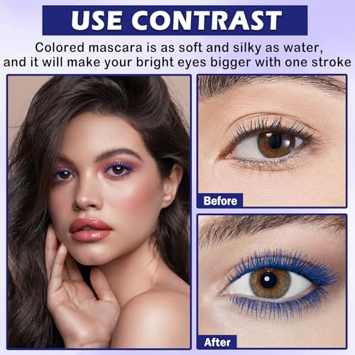 Blue 5D Mascara and Eyeliner Set Waterproof