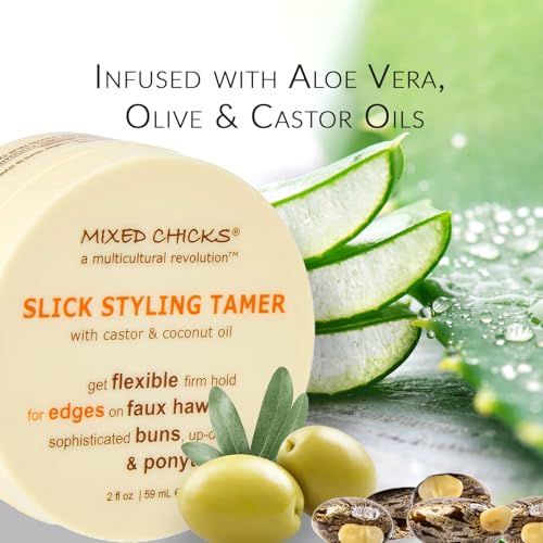Mixed Chicks Slick Styling Tamer-Edge Tamer with Castor and Coconut Oil, 2 fl. oz.