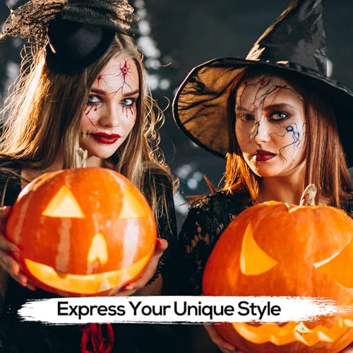 10-Sheet Realistic Vein Temporary Tattoos - Halloween Zombie Makeup