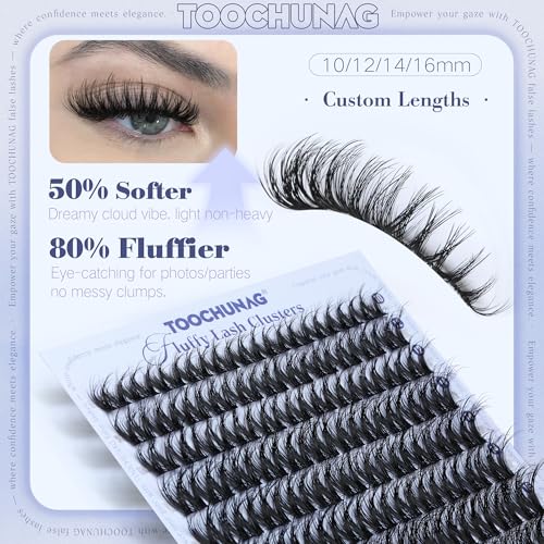 Fluffy Lash Clusters D Curl 10-16mm Faux Mink Eyelash Extensions