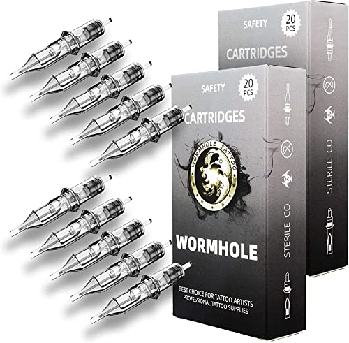 Wormhole Tattoo Cartridge Needles 50pcs Round Liner Assorted