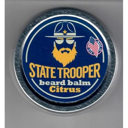 State Trooper Natural Citrus Beard Balm Conditioner, 2 oz