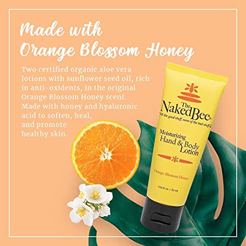 The Naked Bee Orange Blossom Honey Hand and Body Lotion 2.25oz Orange Blossom Honey Ultra-Rich Body Butter 8oz