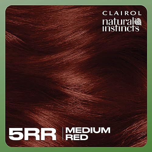 Clairol Natural Instincts Demi-Permanent Hair Dye, 5RR Medium Red Hair Color, Pack of 1