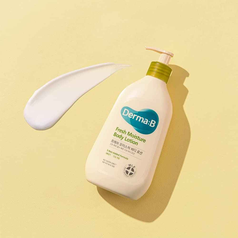 Derma B | Fresh Moisture Body Lotion | Lotion for Extremely Dry Skin | Intensive Skin Moisturizing | Fast-Absorbing & Long-Lasting Moisturizer | Natural Deodorant Cream | Body Care | 3.5 fl oz (400ml)