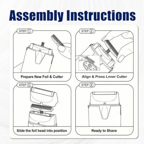 BaBylissPRO Compatible Replacement Foil & Cutter Set - Titanium