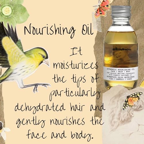 Davines Authentic Nourishing Oil for Face, Hair & Body - 4.73 Fl Oz