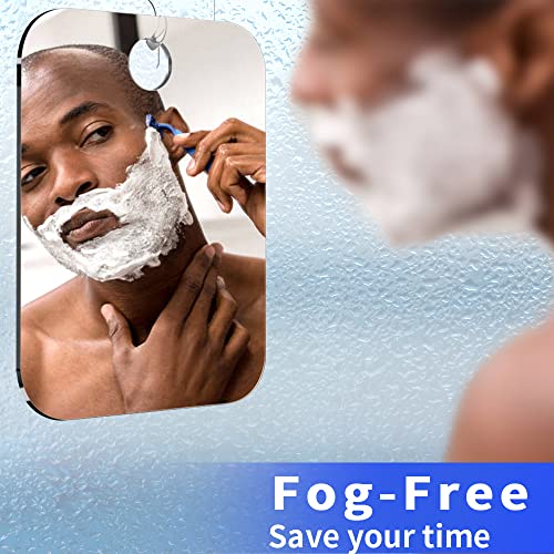 Shatterproof Shower Mirror Fogless 10.7x8 inch 2-Pack