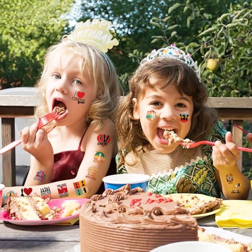 107 PCS Chess Temporary Tattoos for Kids - Waterproof
