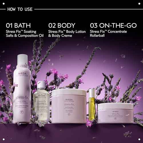 Aveda Stress-Fix Soaking Salts | Stress-Relieving Bath Salts | with Aroma of Lavender, Lavandin, Clary Sage, 16 Ounce