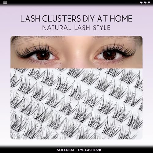 Velure Venus Cluster Lashes 8-14mm Natural Wispy Eyelash Extensions