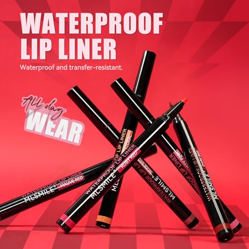 Longwear Liquid Lip Liner Pen Set - 24 Hour Waterproof Matte