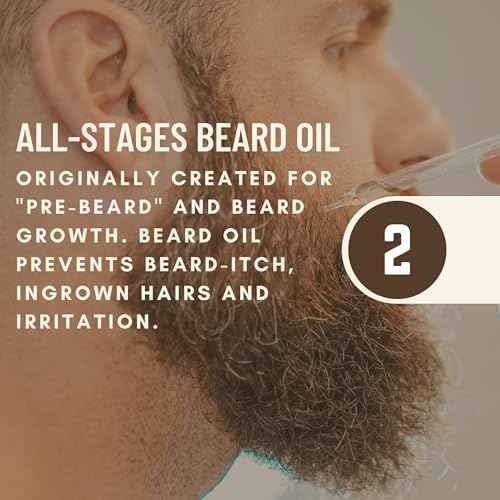 Johnny Slicks Organic Beard Oil | Moisturizes, Reduces Dry Skin & Itch | US Made, Veteran Owned (Chemical-free w/Tea Tree, Jojoba, Coconut & Argan), Original