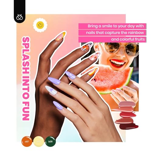 Beetles 85 Pcs Gel Nail Kit with UV Lamp, 55 Color Gel Polish Set - 11 Color Outfit