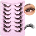 6D Wispy Cat Eye False Eyelashes 15mm 7 Pairs