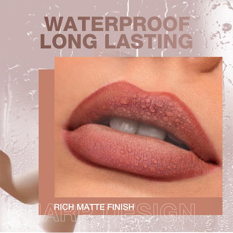 LIONDANCE Matte Crayon Lipstick Set 6pcs - Long Lasting